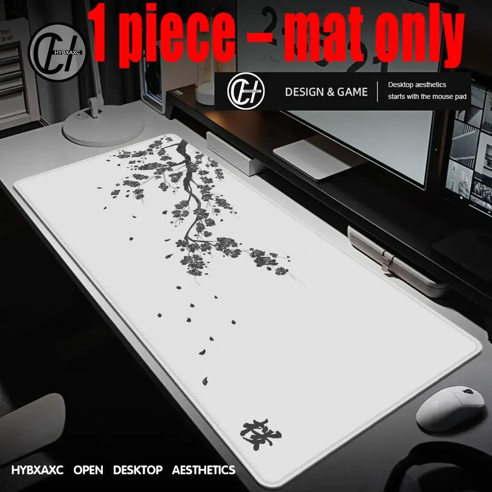 Japanese Ink Cherry Blossom Mouse Pad | Minimalist Sakura Desk Mat | Oversized Non-Slip for Gamers & Zen Fans | Elegant Wabi-Sabi Aesthetic | Perfect for Gaming Setup & Desk Decor Aesthetic Desk Accessories#FYP #JapaneseInkArt #ZenVibes #GamingMat