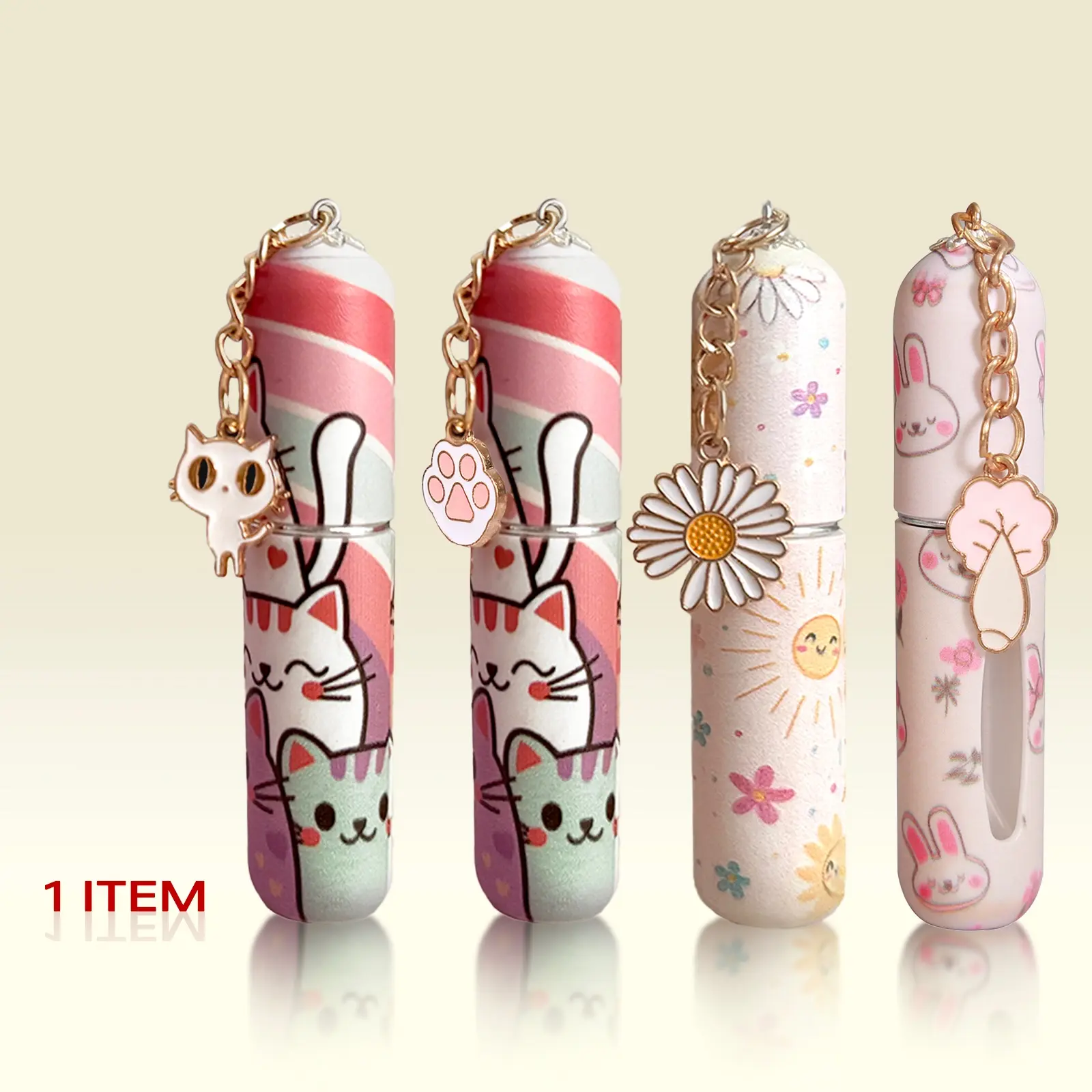 Women's Portable Perfume Refill Bottle, 5ML Spray Bottle with Pendant, Ideal Gift for Valentine's Day, Christmas, Travel, Hiking