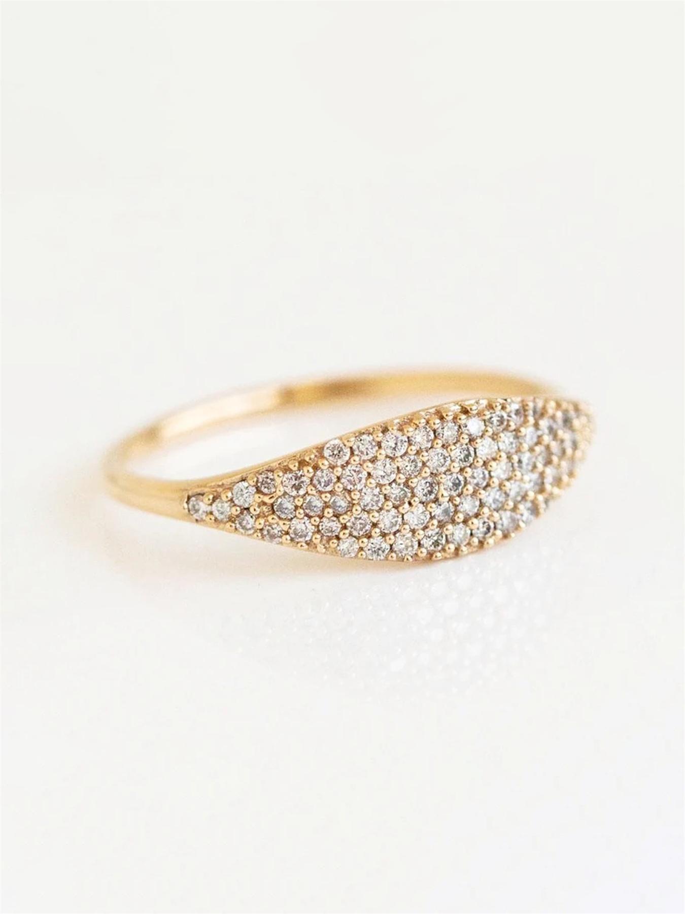 Elegant Rhinestone Decorated Copper Ring, Fashion Gorgeous Chic Rings Jewelry, Trendy Accessories for Wedding Party, Engagement Gift for Women, Wedding Promise Rings