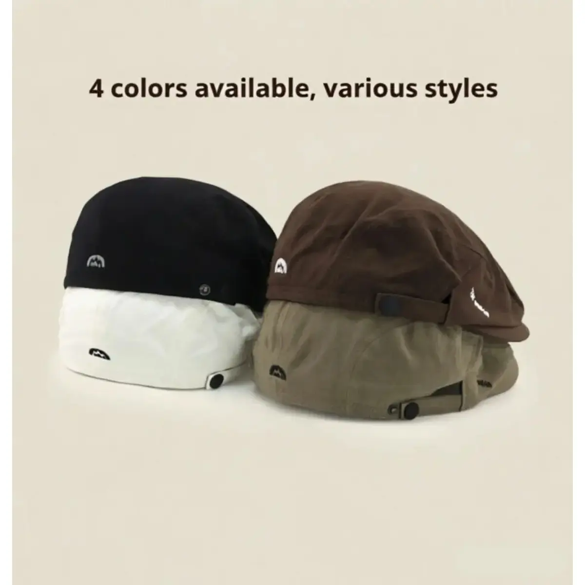 2026 Spring-Summer New Pure Cotton Reversible Beret Hat - Unisex Vintage Forward Newsboy Cap for Sports & Outdoor Use, Travel, Casual Wear