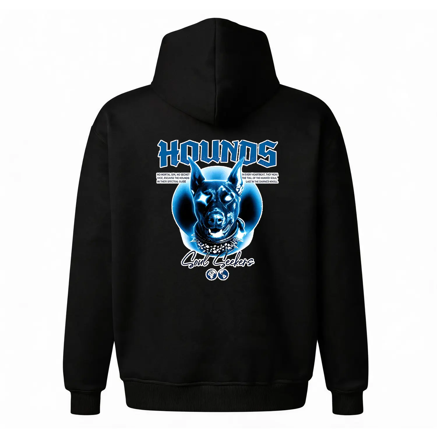 Unisex Y2K Hoodie |   Retro Hounds Graphic Hoodie Oversized Streetwear Sweatshirt |   Cozy Fleece Casual Pullover