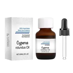 Cyperus Rotundus Oil, Cypress Rotundus Oil for Hair Removal, Natural Inhibitor to Reduce Unwanted Hair Growth, Soothes Skin & Minimizes Pores, All Skin Types, 2.02 0z