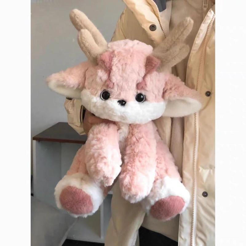 35cm Creative Cartoon Pink Dragon Doll Soft Stuffed Animals Plushie Couple Plush Toy Doll Doll for Girls and Boys Birthday Gifts