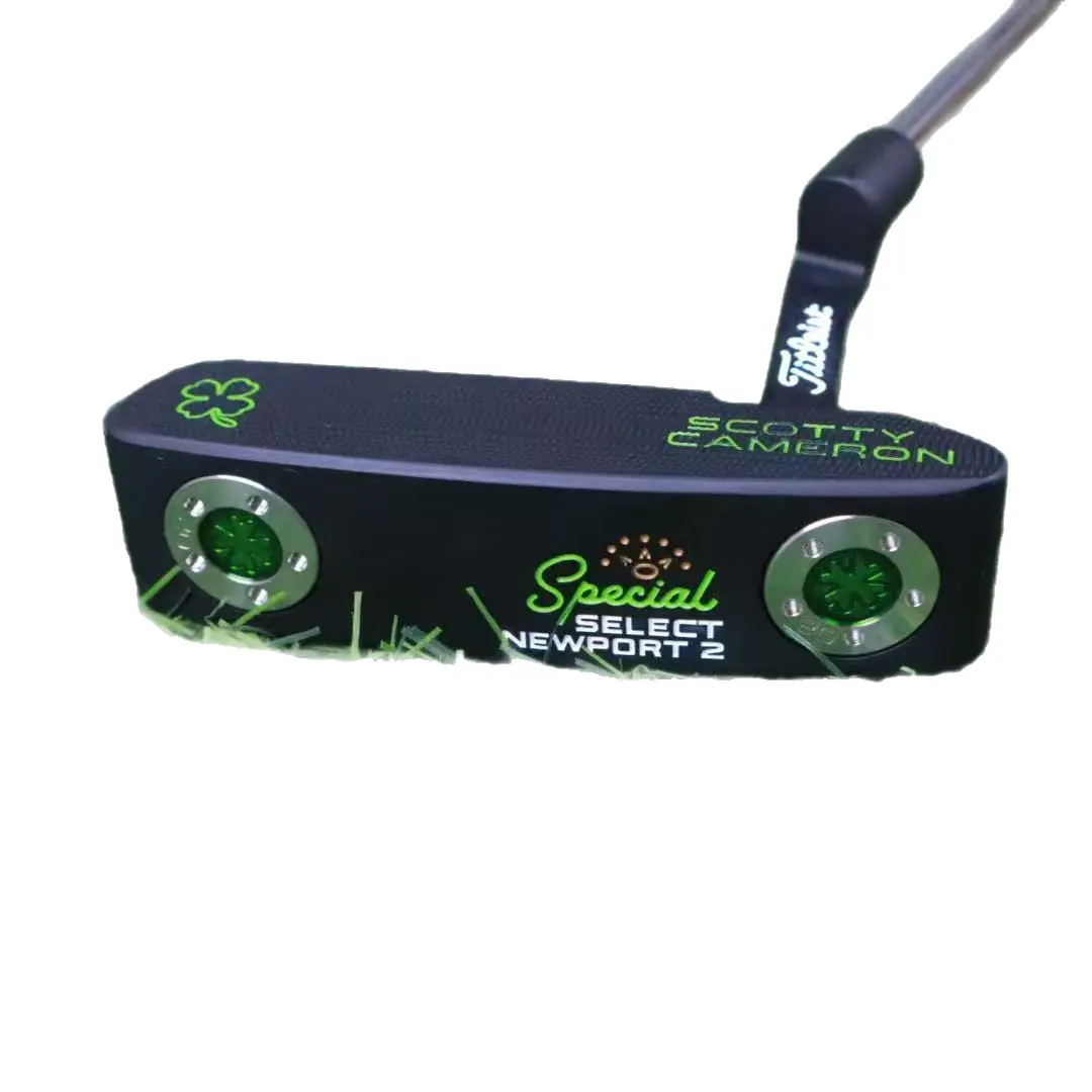 2026 Golf Club Straight Blade Putter Scottycamer2GOLF Crown Four-leaf Clover Stainless Steel Putter