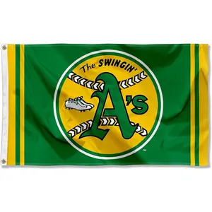 Oakland Athletics Retro Vintage Logo Flag and Banner