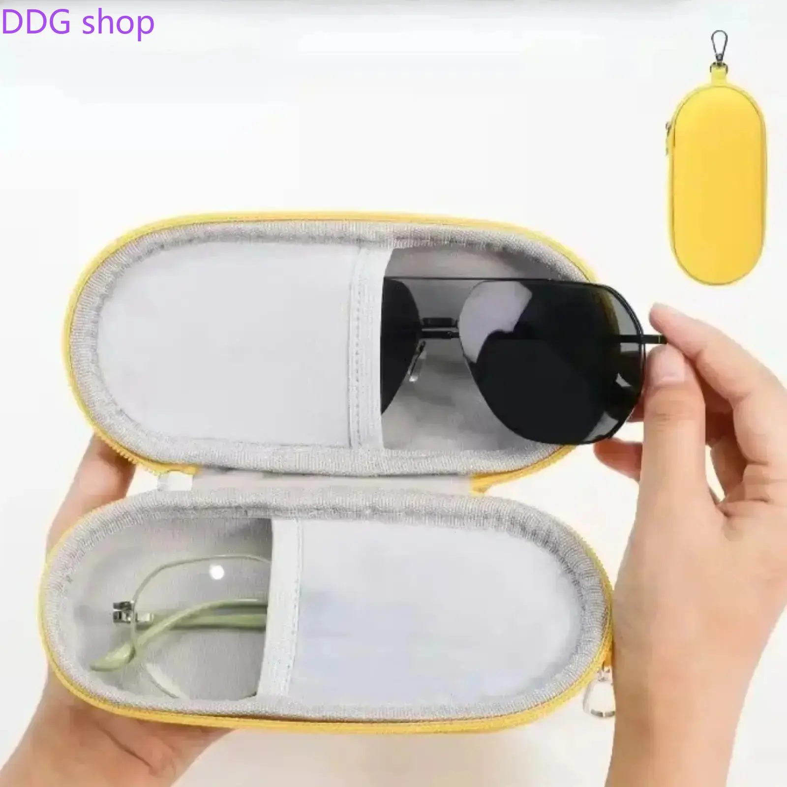 High-End Hard Shell Eyeglass Storage Case, Portable Anti-Scratch Protective Sunglasses Holder, Compact Lightweight Eyewear Organizer, Chic Practical Lens Accessory, Premium Gift for Daily Commutes & Outdoor Activities