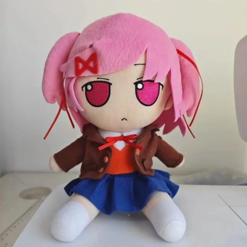 New 20cm Game Sayori Natsuki Monika Plush Toys Cute Soft Stuffed Fumo Pillow Dolls For Kid Birthday Christmas Gift