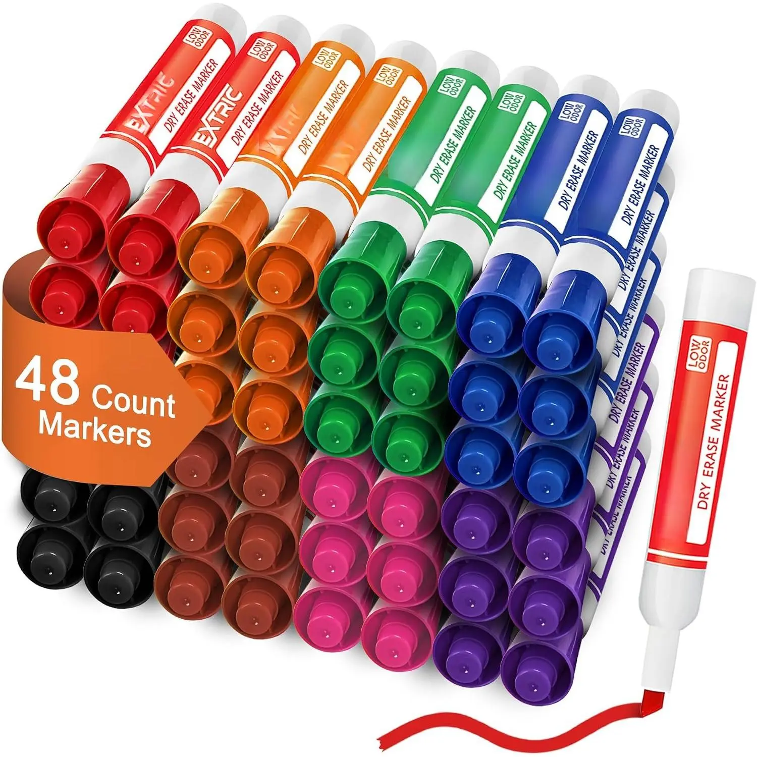 Dry Erase Markers 4 Whiteboard Markers Chisel Tip Bulk, Teachers