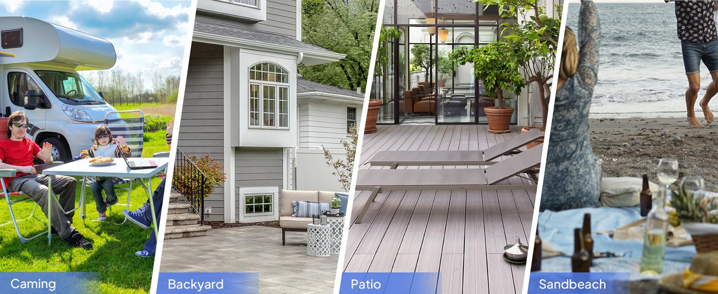 ROVSUN 2/4 Burner Portable Propane Griddle with Enameled Tray & Lid, 20000/40,000 BTU Tabletop Flat Top Gas Grill with Electronic Ignition & Regulator for Outdoor Cooking Camping BBQ Tailgating SpringStatements