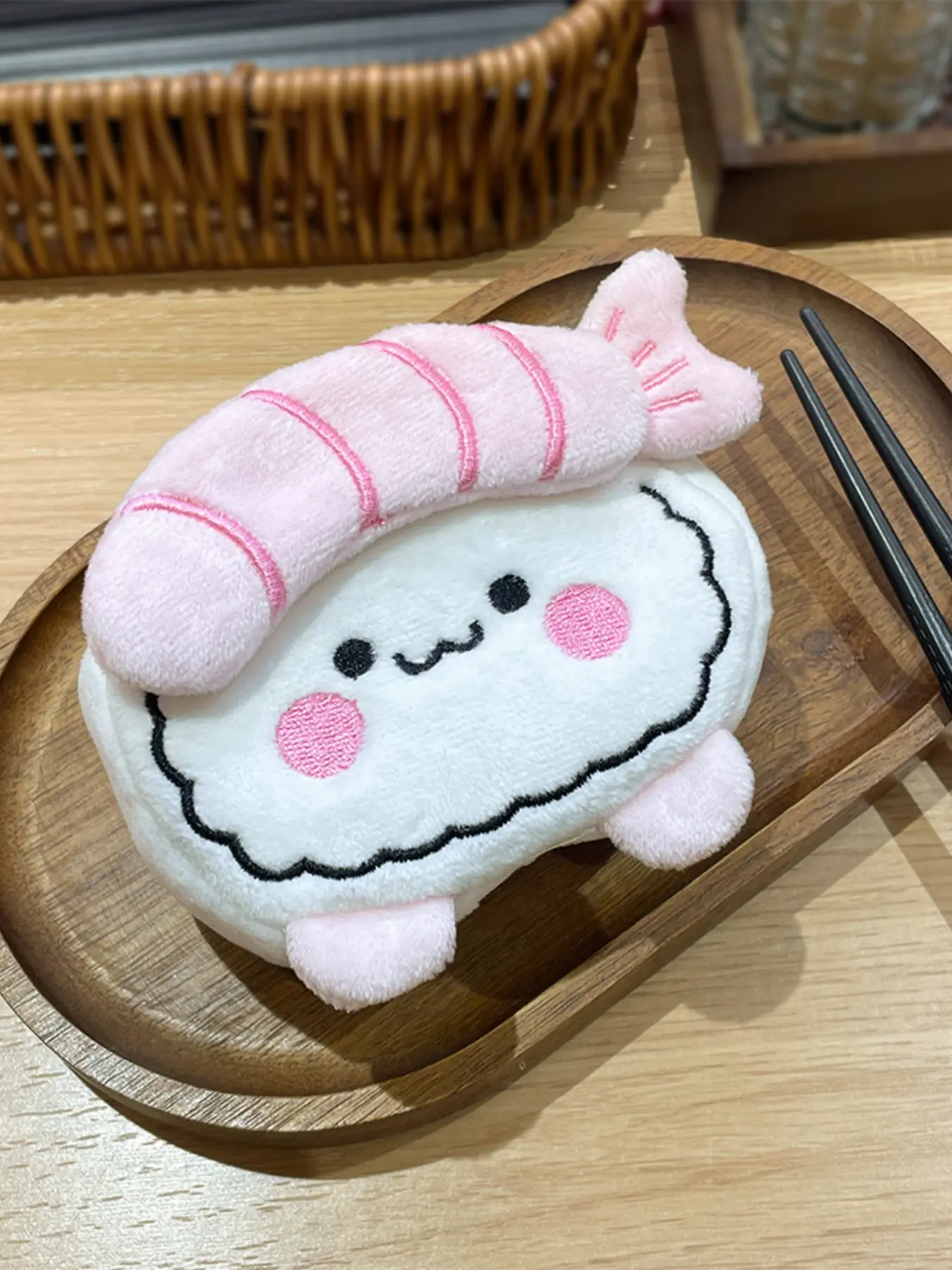 Cute Salmon Plush Wallet, Sweet Shrimp Keychain, Keychain Charms, Student Couple Backpack Charm, Car Mount, Birthday Gift, Graduation Party Accessory