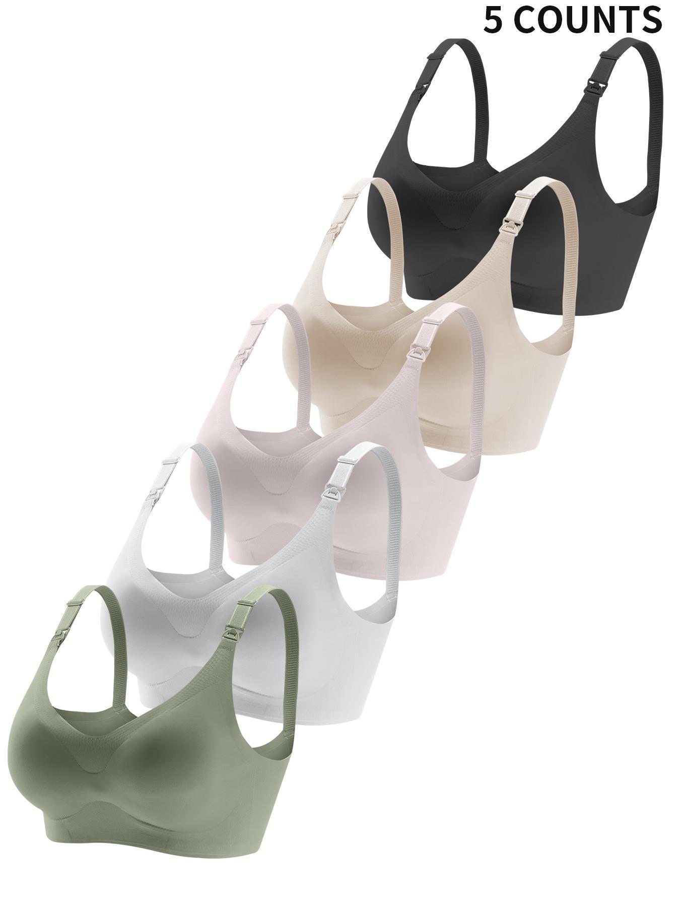 Maternity Solid Color Nursing Bra, Simple Removable Pads Pregnancy Bra, Maternity Underwear for All Seasons, Maternity Bras