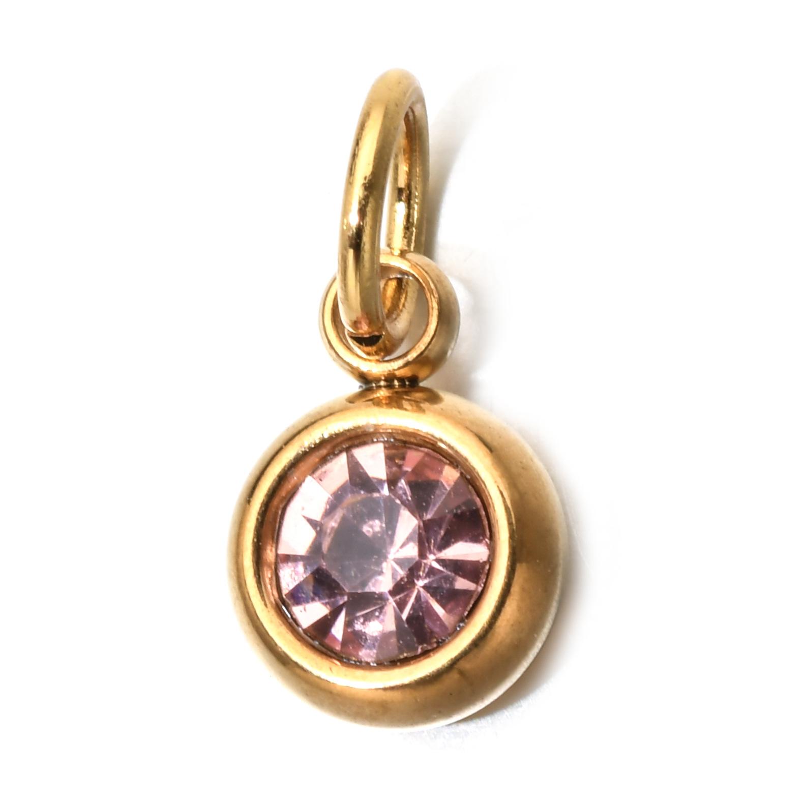 26 Initial Letters Stainless Steel Birthstone Pendant Necklace Dainty Clavicle Chain Ideal Gift For Mom