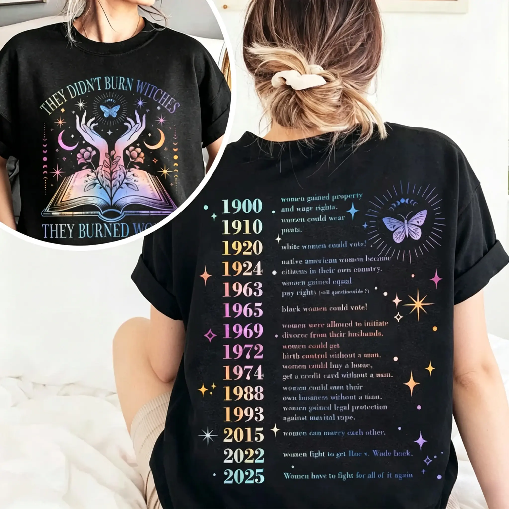 They Didn't Burn Witches They Burned Women Shirt, Women's Right Day Shirt,Mystical Activist, Women Empowerment, Feminist Shirt, Pro Choice Shirt, Women Rights Shirt