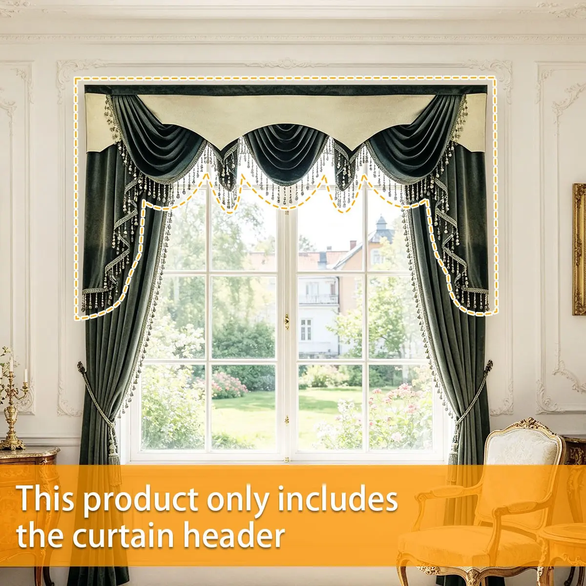 Solid Color Curtain Valance, 1 Count Minimalist European  Style Curtain,  Household Decor for Living Room, Bedroom, Balcony, Hotel, Window Decorations Supplies