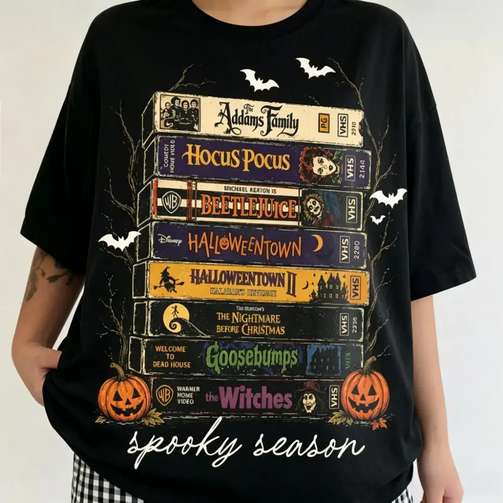 Vintage Halloween Movie Shirt, Retro Spooky Season Tee, Horror Movie T-Shirt, Scary Movie Graphic Tee, Halloween Film Lover Shirt, Funny Horror Shirt