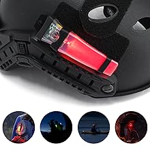 Tactical Helmet Light, Personal Identification Marker Survival Safety Signal Light with Constant/Strobe Task Lamp for Hunting Fishing Hiking Cycling Tactical Helmet Light, Personal Identification Marker Survival Safety Signal Light with Constant/Strobe Task Lamp for Hunting Fishing Hiking Cycling
