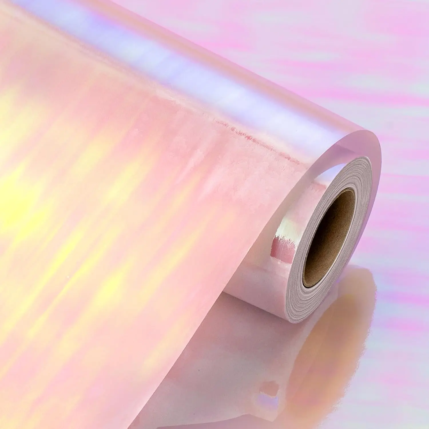 Metallic Iridescent Wrapping Paper - 17Inch x 33Feet - Girly  Iridescence Holographic  Girls Fairy  Wrap Present Paper for Birthday Wedding Bridal Shower Valentine's Day Mother's Day