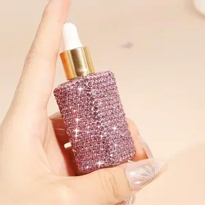 Handmade Rhinestone Perfume Bottle, Dropper Bottle, Luxury Gift Fragrance Dispenser, Small Perfume Bottle, Portable Cute Perfume Bottle