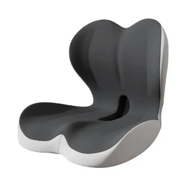 2026 Upgrade Ergonomic Office Chair Cushion with Memory Foam, Gentle-on-Skin Lumbar Pillow - Relieves Sciatica, Back Discomfort, Coccyx/Tailbone Pressure Sores, Non-Slip, Machine Washable, Ideal Gift for Adults (Office, Car Use)