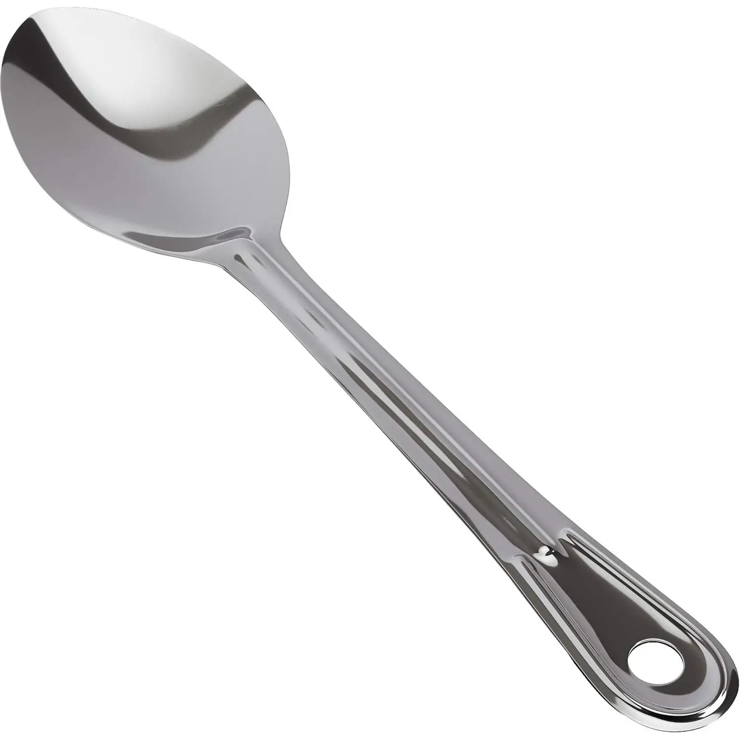 Super ,  11 in Serving Spoon 1 Pk. Big, Solid Stainless Steel Spoons for Cooking, Baking and Basting.  Kitchen Flatware for Buffet and Banquet Service in Restaurants and Homes