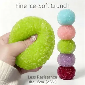 NNC4B Viral Handcrafted Crystal Slushy Squishy — NoRebound Soft Crunch Stress Balls, Fidget Sensory Toy for Anxiety Relief, Relaxation & Therapy, ASMR Satisfying Desk Toy, Perfect Gift, Party Favor, Classroom Reward, Trending Toy