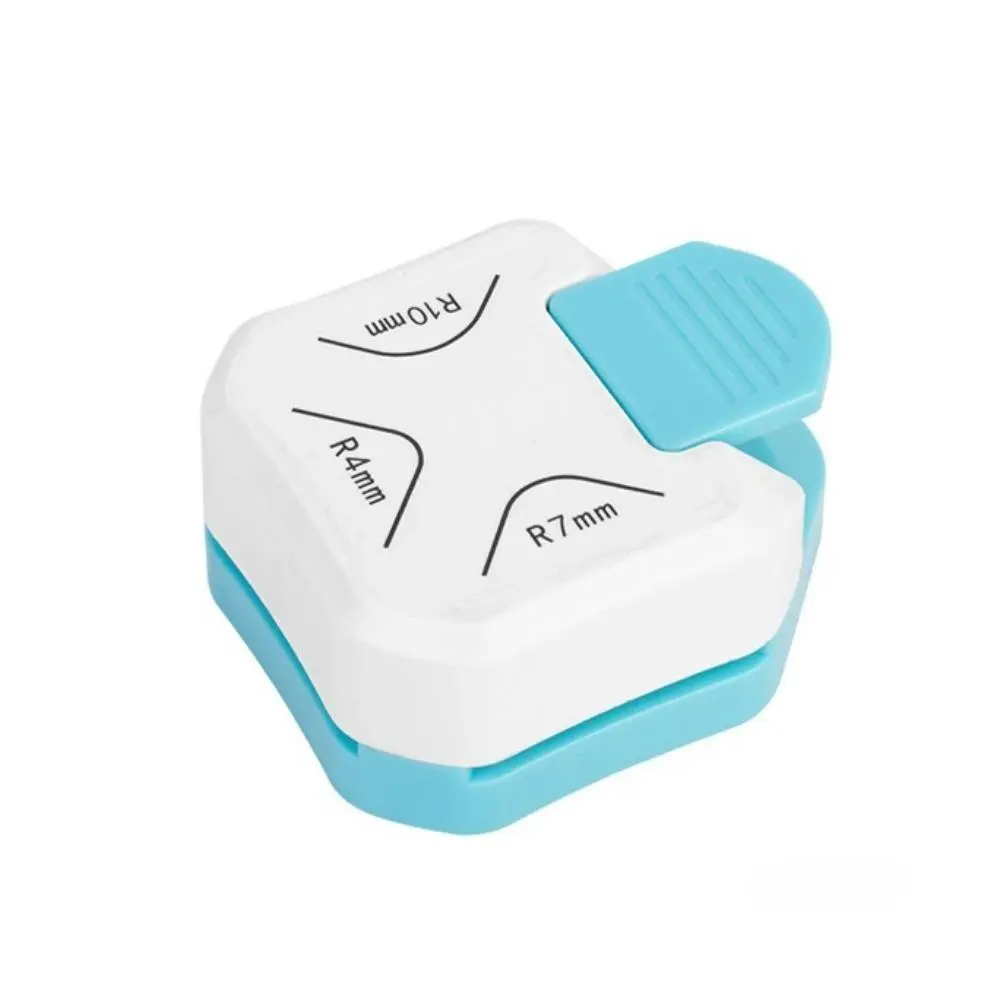 3-in-1 Paper Corner Rounder Punch, R4mm R7mm R10mm Round Corner Cutter for Cardstock, Heavy Duty Corner Trimmer for DIY Crafts, Card Making & Scrapbook Supplies 7.5*6.2cm