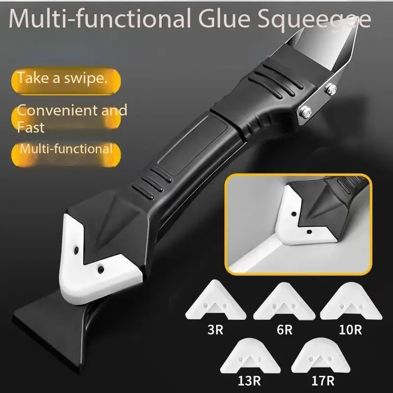 3-In-1 Glue Spreader Tool, Multi-Functional Silicone Sealant Applicator, Precision Edge Trimming Knife, Essential DIY Craft Supplies