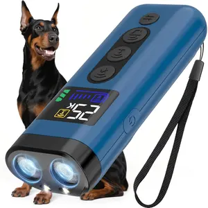 Dog Bark Deterrent Device – 65FT Ultrasonic Anti Bark Trainer for Dogs – 3 Frequency & 5 Sound Modes for Indoor & Outdoor Dog Training