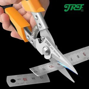 Heavy-Duty Industrial Shears - Professional Scissors & Shears for Cutting Metal Sheets, PVC Pipes, and Tin with Stainless Steel Blades and Ergonomic Handles for Comfortable Grip