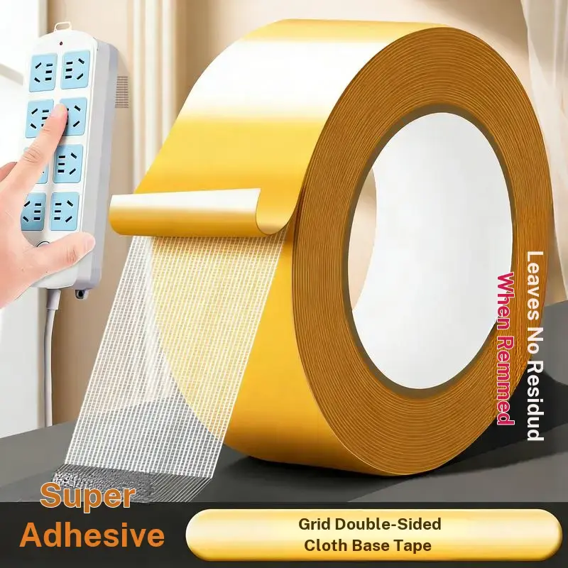 Double-Sided Super Adhesive Sealing Tape - Removable Glue, Waterproof, No Residue Sticky Sealing Tape for Carpets, Household Use