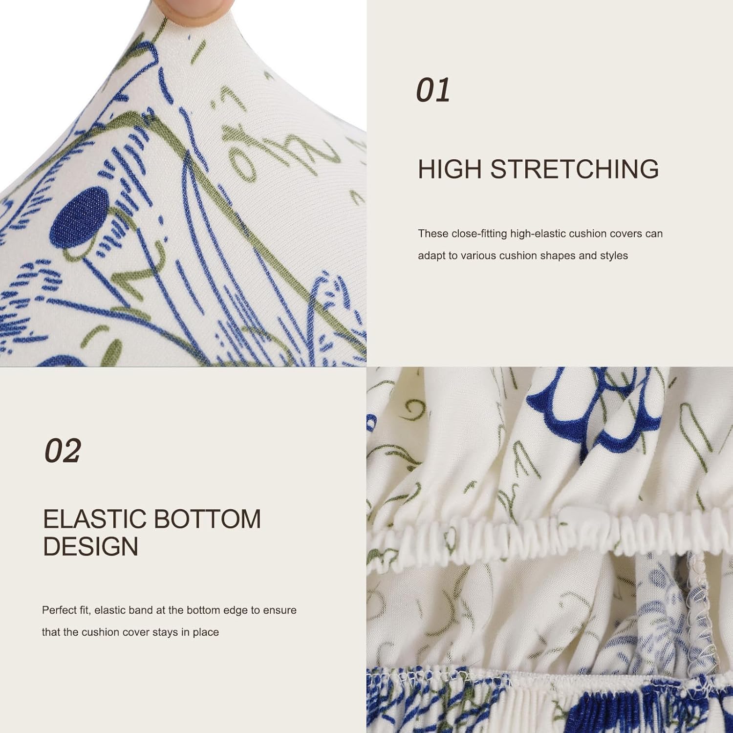 SearchI Stretch Printed Sofa Couch Cushion Covers Replacement Chair Cushion Slipcovers Sofa Seat Cover with Elastic Bottom(Medium, Butterfly Pattern) SearchI Stretch Printed Sofa Couch Cushion Covers Replacement Chair Cushion Slipcovers Sofa Seat Cover with Elastic Bottom(Medium, Butterfly Pattern)