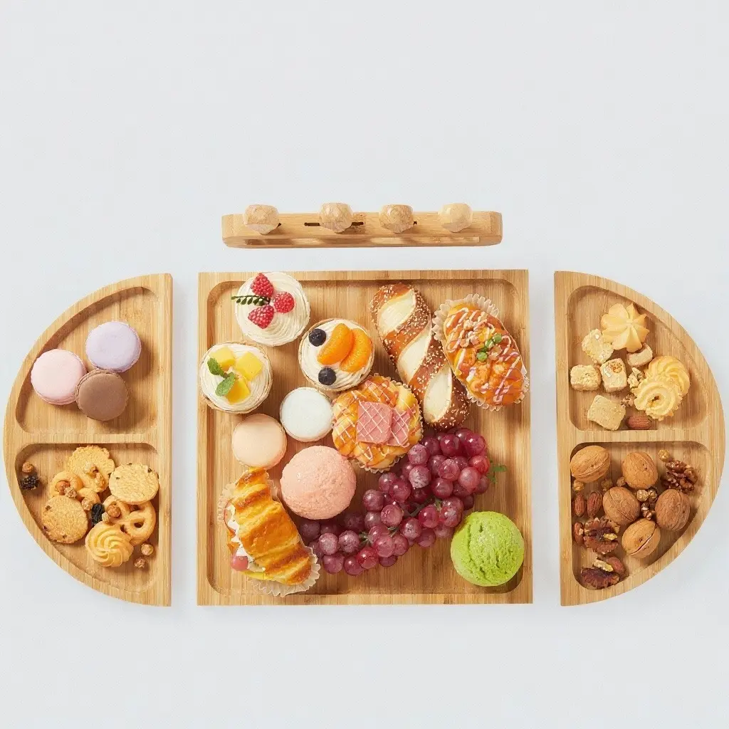 23" X 11.6"  Charcuterie Boards,Bamboo Cheese Board with Knife Set Magnetic Long Charcuteri Boards Gift Set for Birthday, Wedding Gift