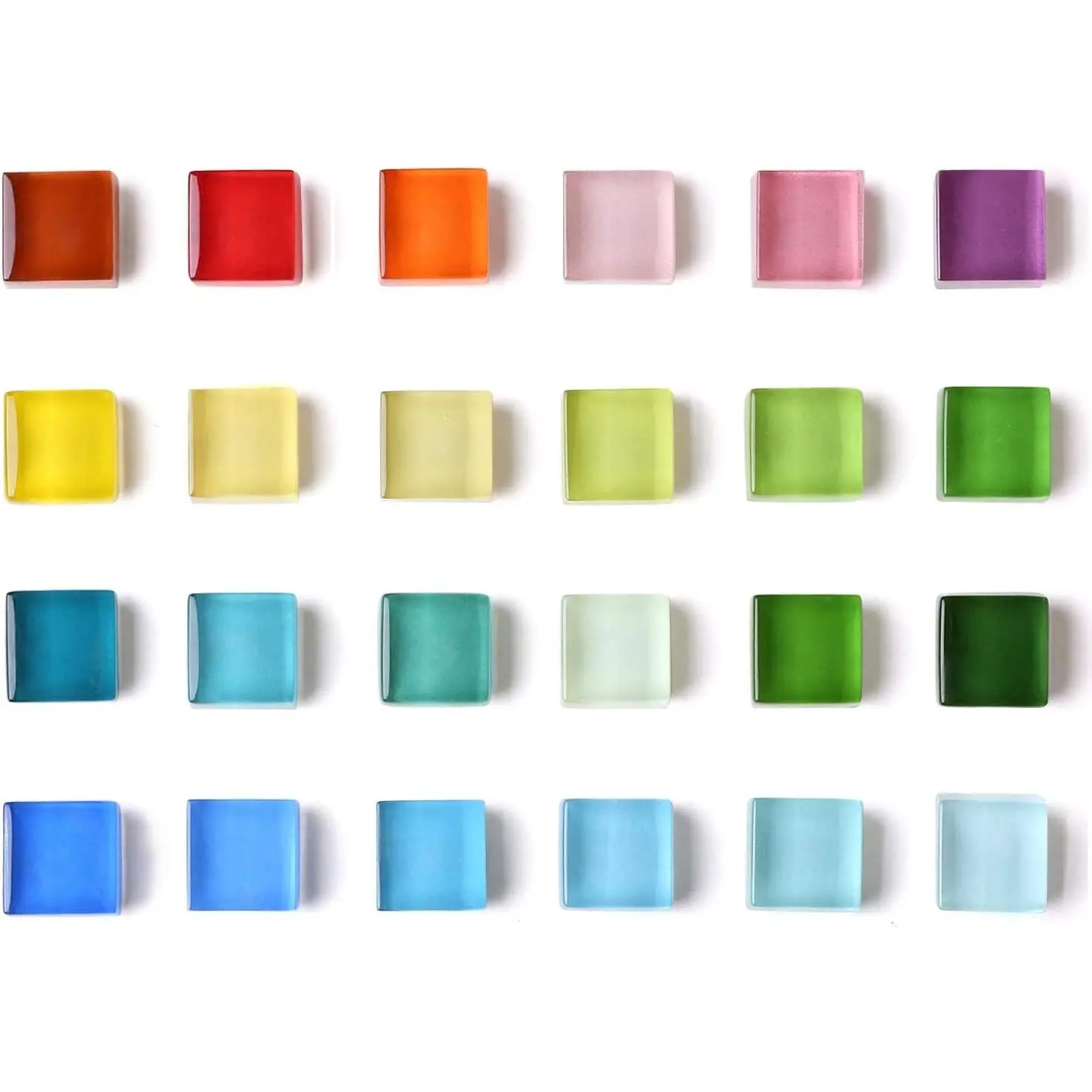 24 Color Refrigerator Magnets - Colorful Fridge Magnets with Cute Decorative Designs for Office, Kitchen, Locker, Glass