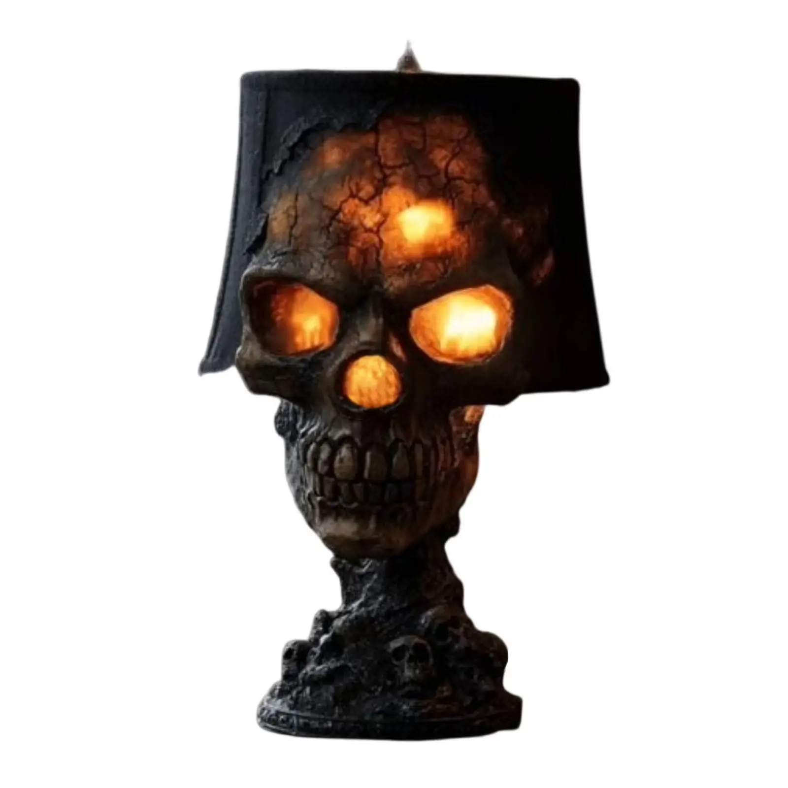 Skull Molten Rock Skull Lamp, Halloween Decoration, Gothic Room Accent, Mystery Atmosphere, Cosplay Party Props, Unique Desktop Ornament