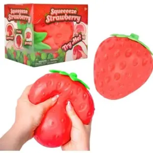 Big Strawberry Squishy Toy, Slow Rebound Fruit Vent Toy, Fun Sensory Annoyance Toy, Sensory Squeeze, Home Decor, Party Gift, Thanksgiving, Birthday