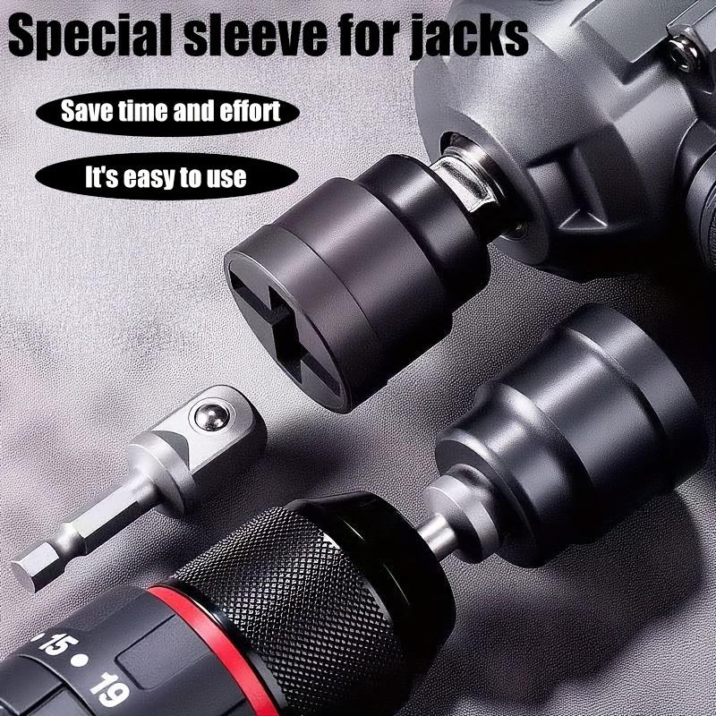 Jack Wrench with Socket, Heavy Duty Wrench, Professional Car Tire Removal & Wheel Bolt Wrench, Compatible with Scissor Jacks, No Assembly Required