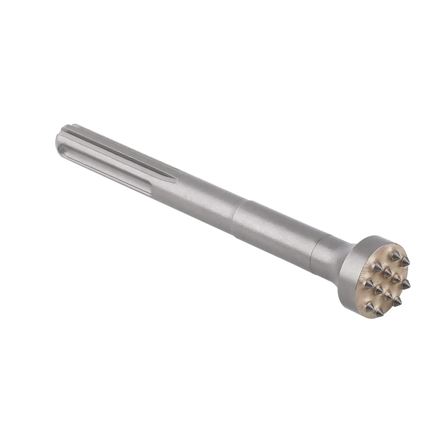 SDS Max Bush Hammer Chisel Bit, 40CrMo Steel Carbide Tip Rotary Hammer Scraper for Concrete Marble Tile Wall Chipping, Surface Texturing Coating Removal Electric Hammer Tool