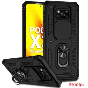 Case for Xiaomi Poco X3/x3 Pro/x3 NFC Camera Lens Protector, Durable Dustproof Shockproof Full Protection, 360° Rotating Ring Stand for Xiaomi Poco X3/x3 Pro/x3 NFC Phone Case