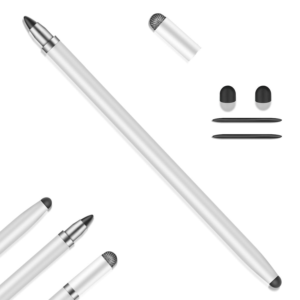 3 in 1 Stylus Pen, Multifunctional Stylus Pen with 4 Replacement Nibs, Universal Stylus Pen for Samsung/Microsoft/Android/Smartphone Tablet