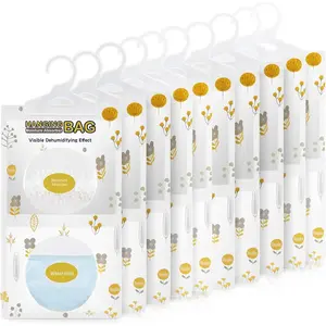 Moisture Absorbers, Hanging Closet Dehumidifier Bags, Humidity Packs, Desiccant, Closet Dehumidifiers with Fragrance Free, 10 Pack, 9.8 OZ
