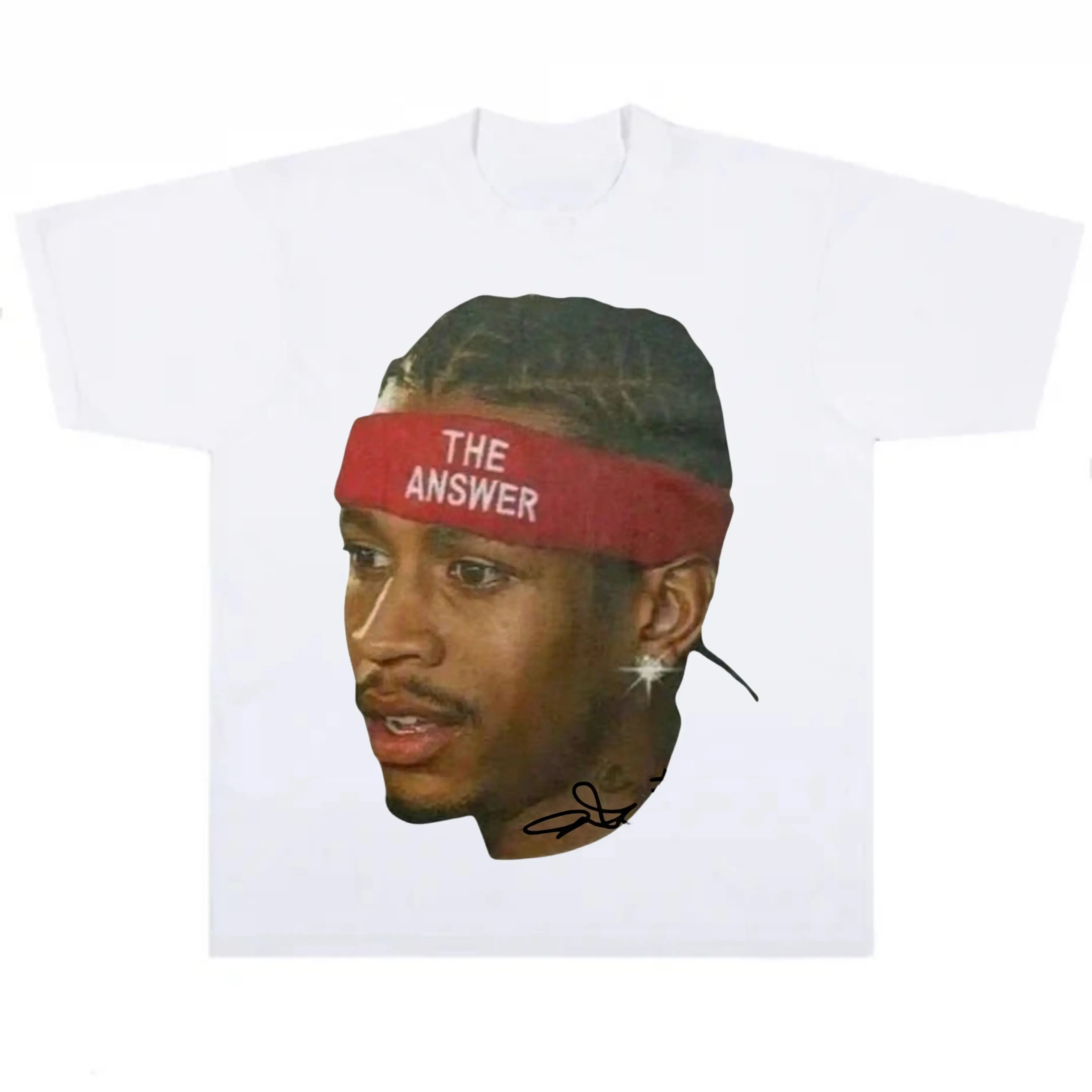 The Answer Iverson Vintage Graphic T-Shirt The Answer Iverson Vintage Graphic T-Shirt