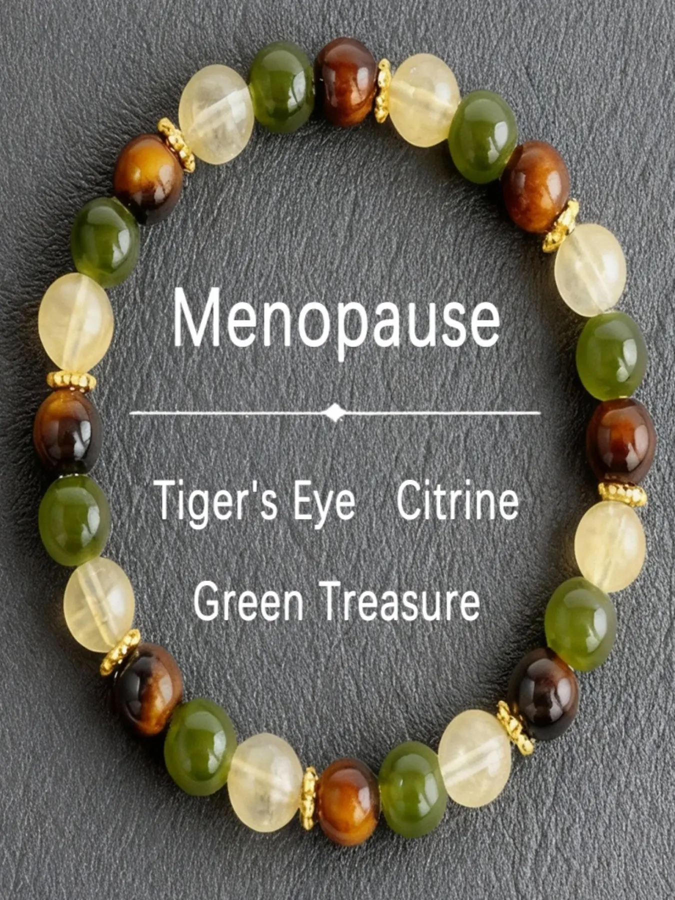 Natural Stone Bracelet, Eastern Energy Healing, Calms Emotions, Reduces Stress, Promotes Peace, Protective Amulet, 1pc