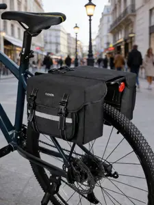 High-Quality Large Capacity Bike Rear Rack Bag, Adjustable Shoulder Strap, Convenient Commute and Travel Accessory, Perfect Gift Choice