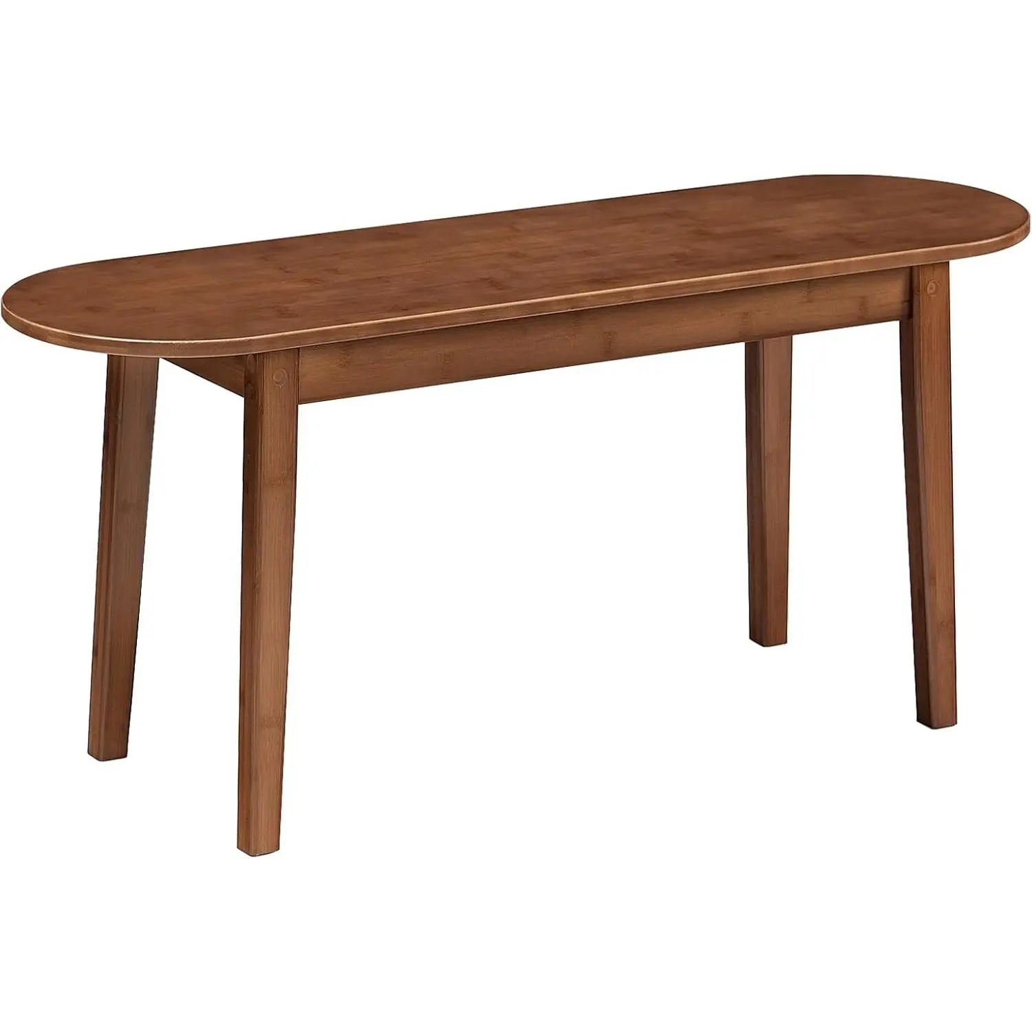 39.4'' Dining Bench, Bamboo Entryway Bench, Farmhouse Kitchen Table Bench, Sturdy Dining Room Bench, Easy to Assemble, Wooden Bench for Living Room, Hallway, Bedroom, Bathroom, Mocha MA19CD01