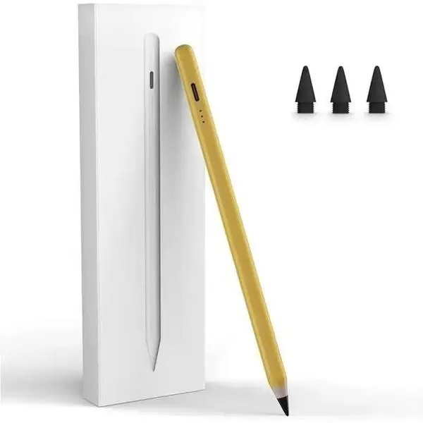 Smooth Active Digital Stylus for Tablet, 13 Mins Quick Charge, Palm Rejection, Tilt Function, Adjustable Plug, Compatible with iPad 6-10th Gen, Pro 11/12.9 M4, Air 3-5 M2, Mini 5/6 (Tablet Accessories)