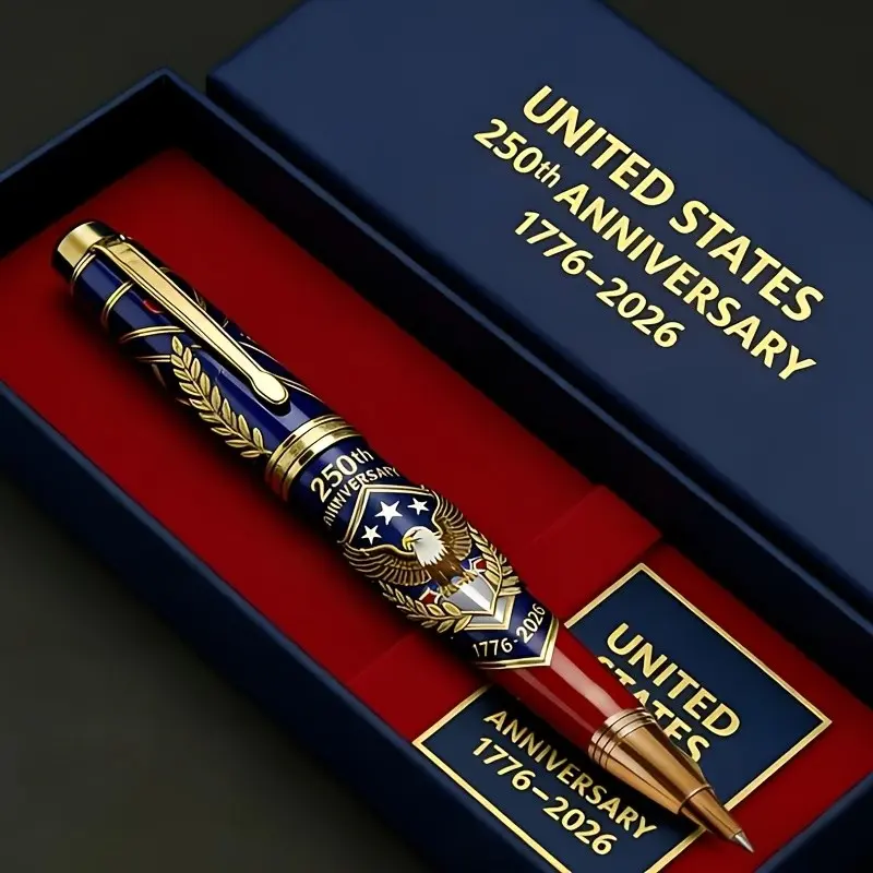 Patriot Liquid Ballpoint Pen, Usa Independence 250th Anniversary Memorial Pen, Includes 0.07oz Ink, Friend Gift, Multicolor Options, Patriotic, Commemorative