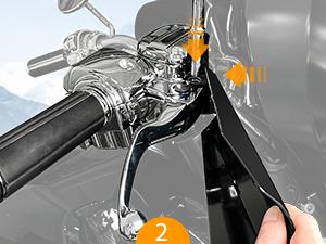 THE WELL KEPT Gloss Black Coffin Cut Handguards For Harley Sportster,Touring,Street Glide,Road King,Electra Glide 2007-2023 (Cable Clutch Style-Large)