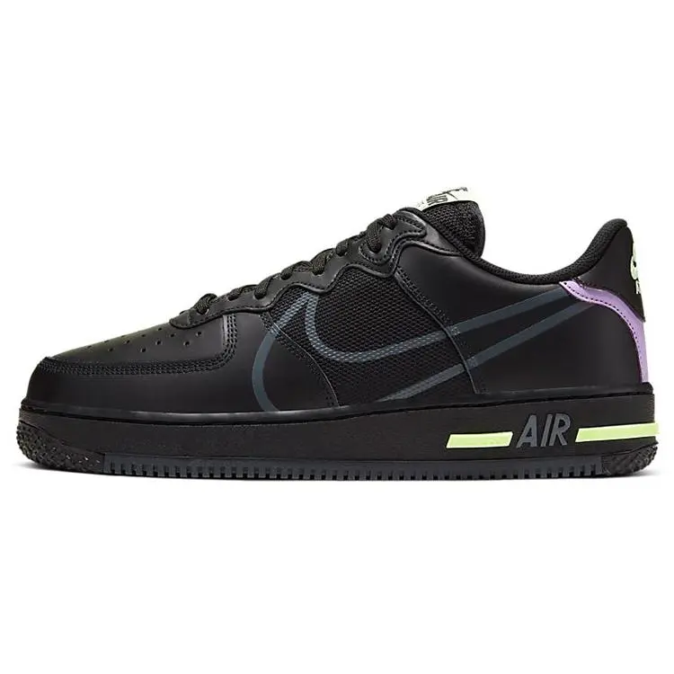 Nike Air Force 1 React Low-Top Sneakers for Men and Women – Slip-Resistant and Lightweight Verifiable, with credentials and supporting global authentication