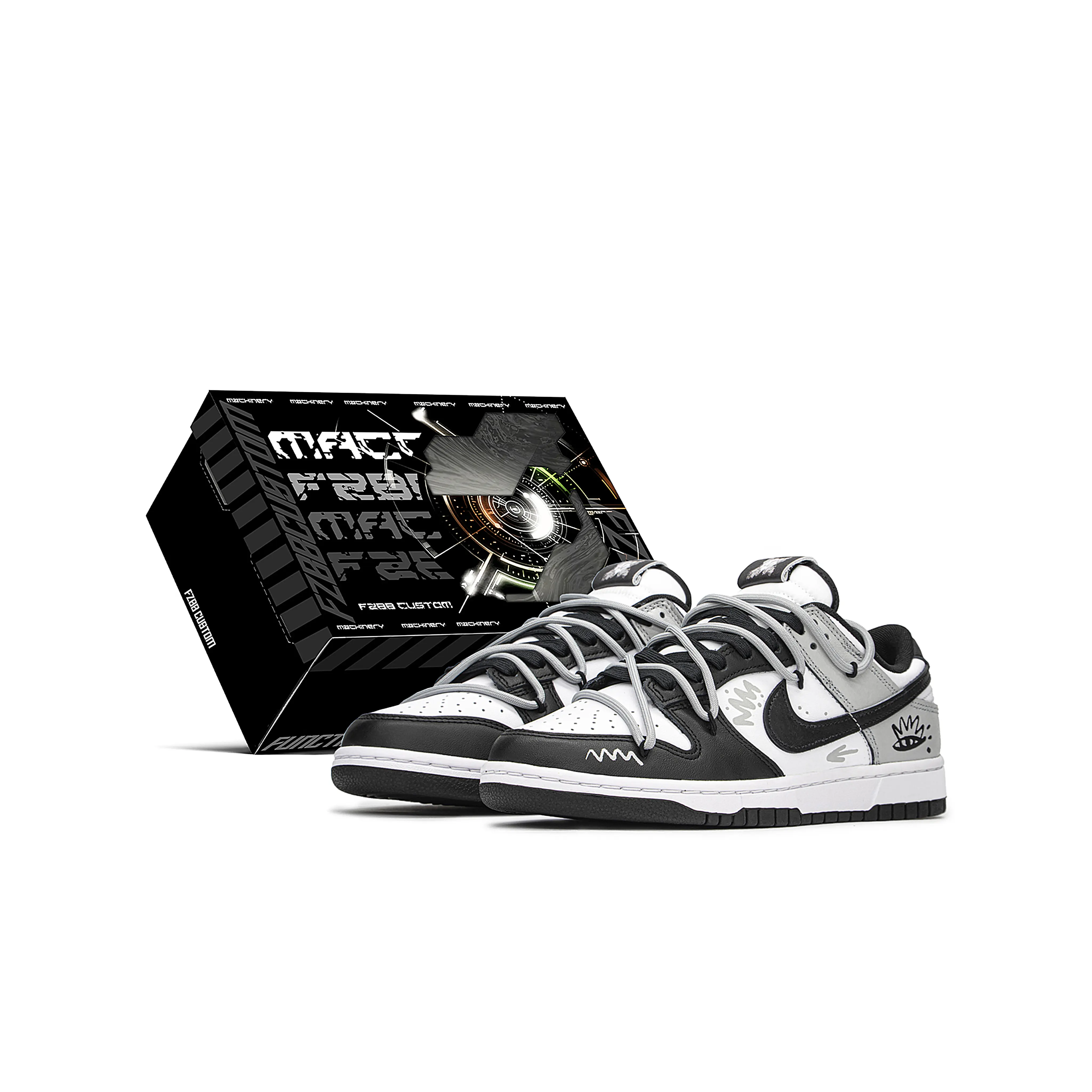 Nike Dunk Custom Sneakers for Men and Women: Comfortable, Slip-Resistant, Cushioned, Lightweight, Breathable, Elevating Low-Top Casual Shoes Verifiable, with credentials and supporting global authentication