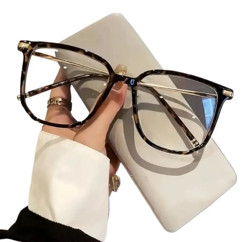 Unisex Blue Light Glasses - Oversized Tortoiseshell Wide-Frame Plastic Glasses, Adult-Focused, Custom Prescription Lens Replacement Compatible, Ideal for Home Scrolling & Daily Wear, Eyeglasses Frames, Stylish Eyewear, Fashion Eyewear, Trending Glasses